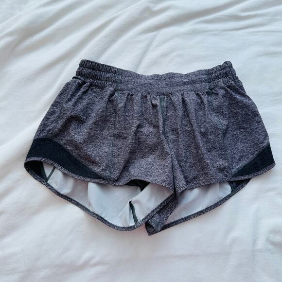 Lululemon Tracker Short Gray Heather Size 8 Liner Athletic Running - Picture 1 of 6
